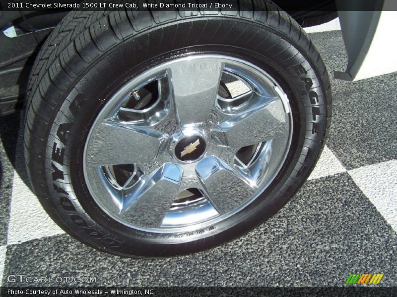 White Diamond Tricoat / Ebony 2011 Chevrolet Silverado 1500 LT Crew Cab