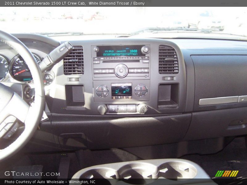 White Diamond Tricoat / Ebony 2011 Chevrolet Silverado 1500 LT Crew Cab