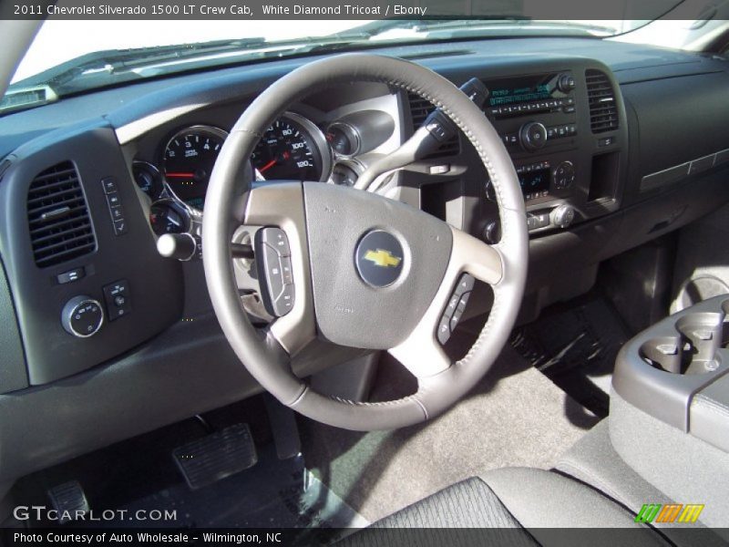 White Diamond Tricoat / Ebony 2011 Chevrolet Silverado 1500 LT Crew Cab