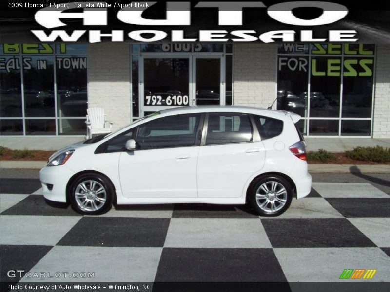 Taffeta White / Sport Black 2009 Honda Fit Sport