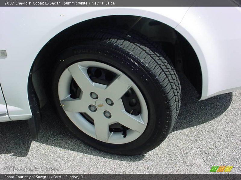 Summit White / Neutral Beige 2007 Chevrolet Cobalt LS Sedan