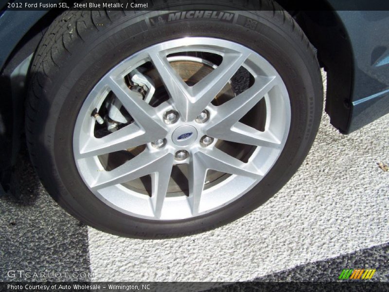 Steel Blue Metallic / Camel 2012 Ford Fusion SEL