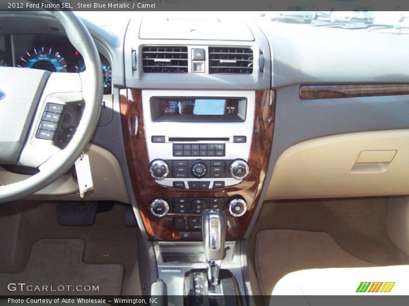 Steel Blue Metallic / Camel 2012 Ford Fusion SEL