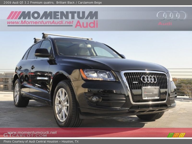 Brilliant Black / Cardamom Beige 2009 Audi Q5 3.2 Premium quattro