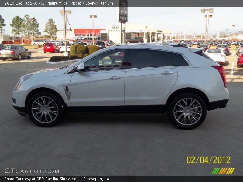 Platinum Ice Tricoat / Ebony/Titanium 2010 Cadillac SRX V6
