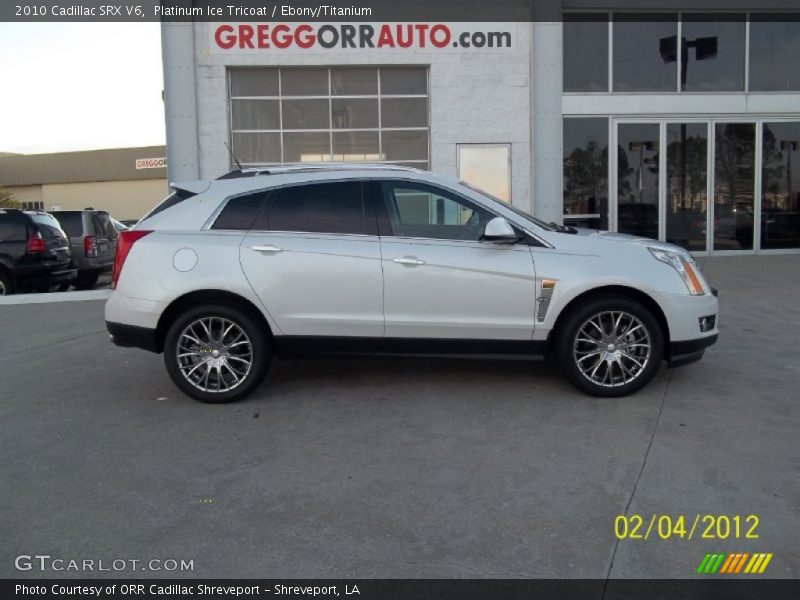 Platinum Ice Tricoat / Ebony/Titanium 2010 Cadillac SRX V6