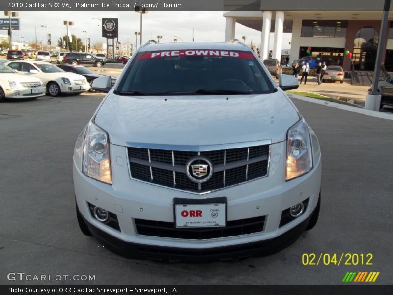 Platinum Ice Tricoat / Ebony/Titanium 2010 Cadillac SRX V6