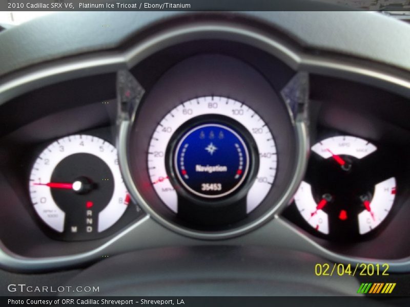 Platinum Ice Tricoat / Ebony/Titanium 2010 Cadillac SRX V6