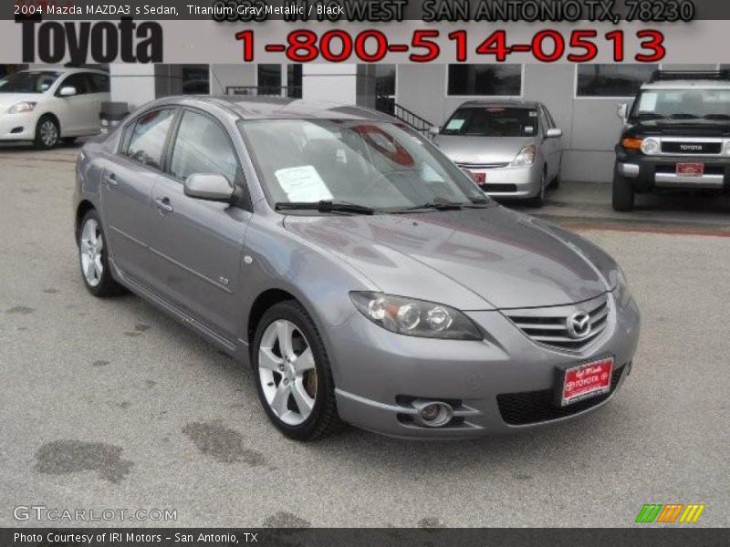 Titanium Gray Metallic / Black 2004 Mazda MAZDA3 s Sedan