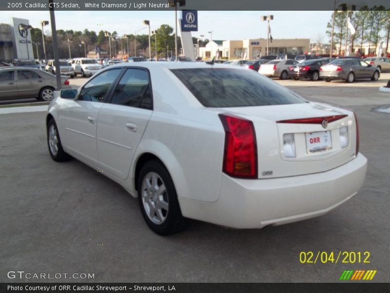 White Diamond / Light Neutral 2005 Cadillac CTS Sedan