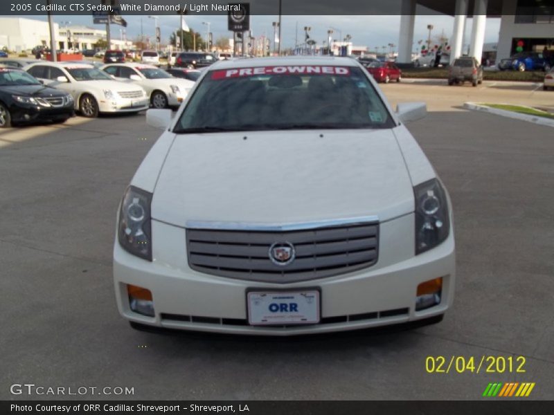 White Diamond / Light Neutral 2005 Cadillac CTS Sedan