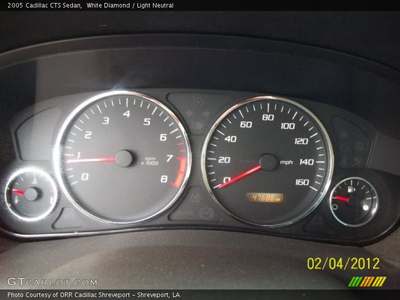 White Diamond / Light Neutral 2005 Cadillac CTS Sedan