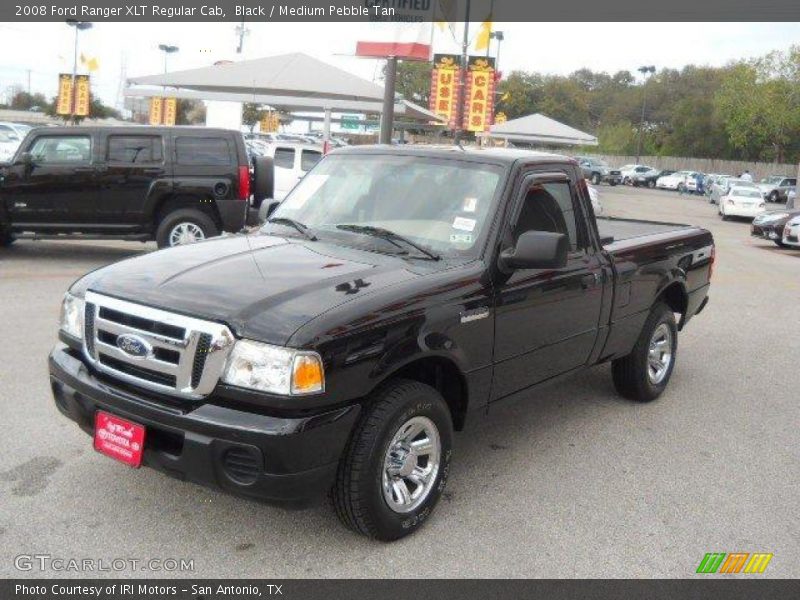 Black / Medium Pebble Tan 2008 Ford Ranger XLT Regular Cab
