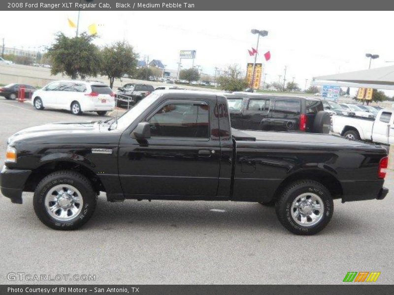 Black / Medium Pebble Tan 2008 Ford Ranger XLT Regular Cab