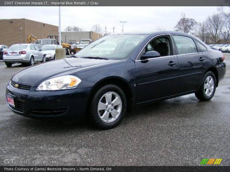 Imperial Blue Metallic / Gray 2007 Chevrolet Impala LT