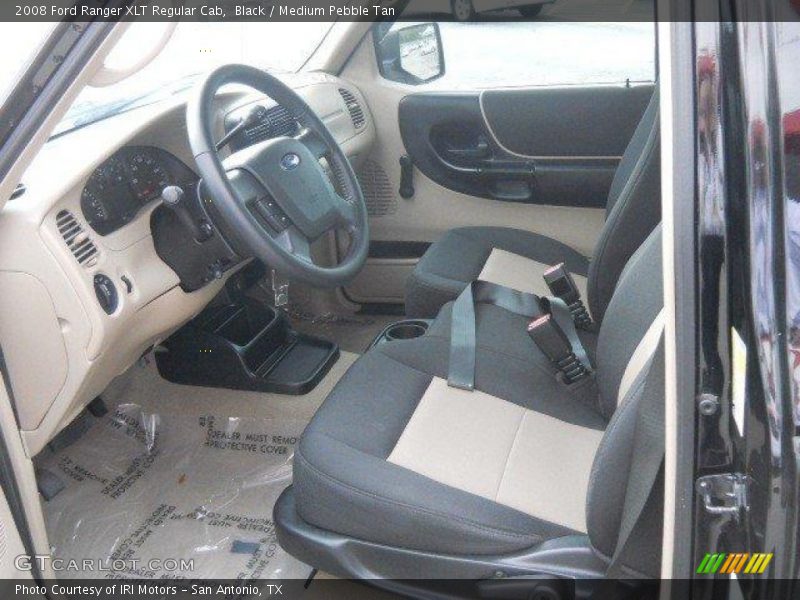 Black / Medium Pebble Tan 2008 Ford Ranger XLT Regular Cab