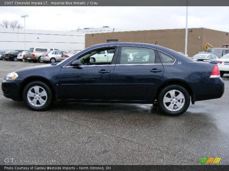 Imperial Blue Metallic / Gray 2007 Chevrolet Impala LT