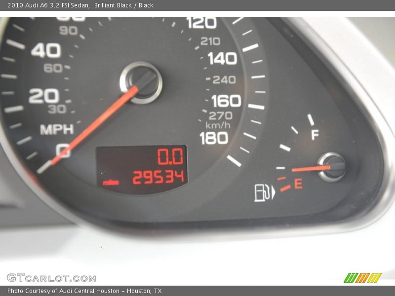 Brilliant Black / Black 2010 Audi A6 3.2 FSI Sedan