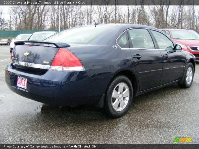 Imperial Blue Metallic / Gray 2007 Chevrolet Impala LT