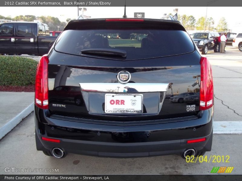 Black Raven / Shale/Ebony 2012 Cadillac SRX Performance