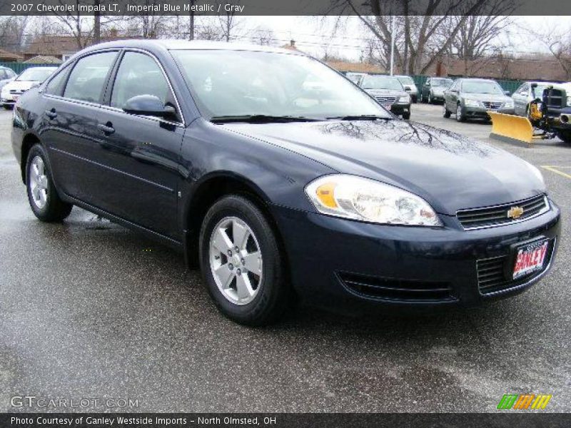 Imperial Blue Metallic / Gray 2007 Chevrolet Impala LT