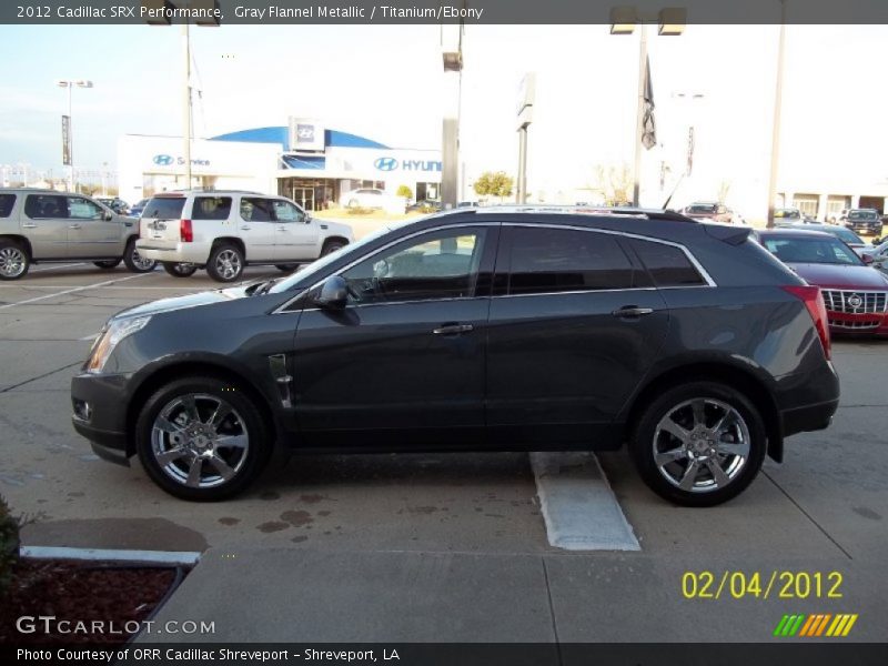 Gray Flannel Metallic / Titanium/Ebony 2012 Cadillac SRX Performance