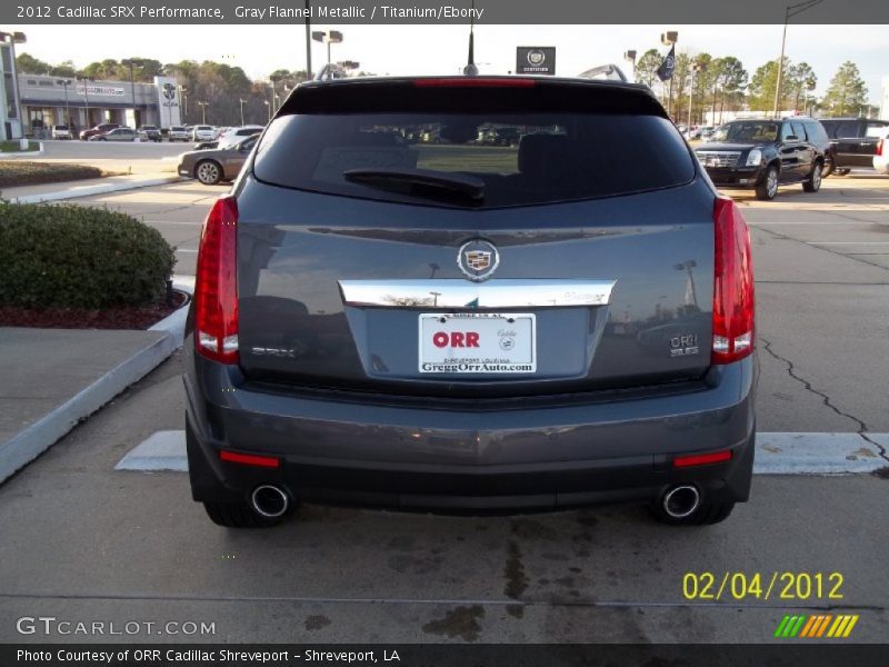 Gray Flannel Metallic / Titanium/Ebony 2012 Cadillac SRX Performance