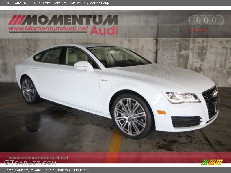 Ibis White / Velvet Beige 2012 Audi A7 3.0T quattro Premium