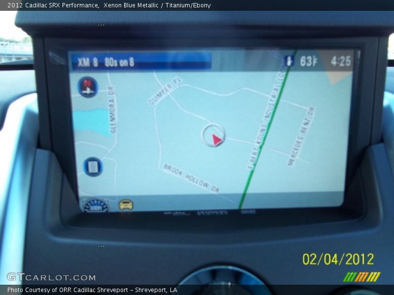 Xenon Blue Metallic / Titanium/Ebony 2012 Cadillac SRX Performance