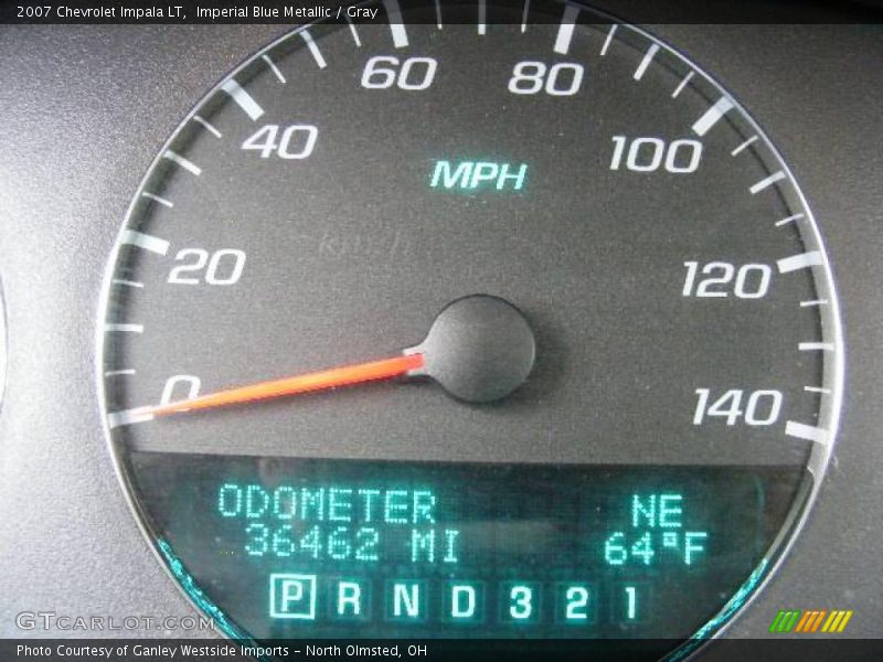 Imperial Blue Metallic / Gray 2007 Chevrolet Impala LT