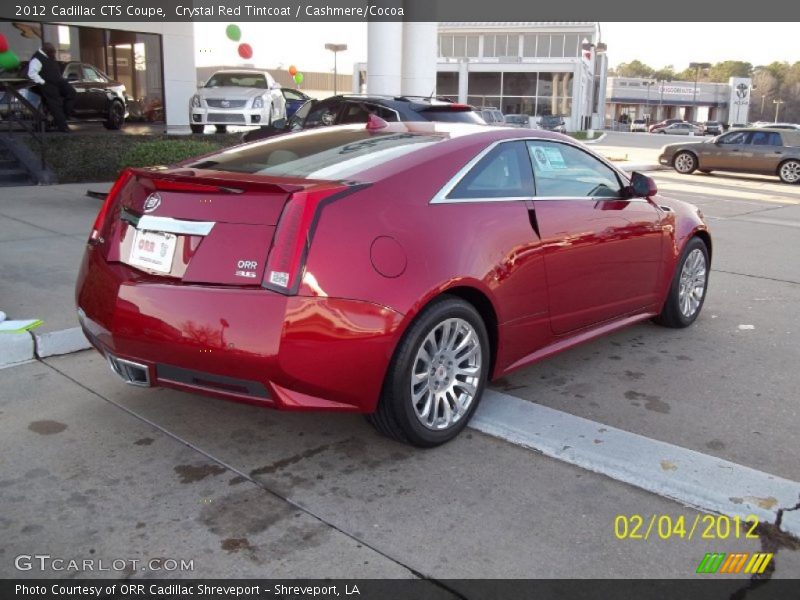 Crystal Red Tintcoat / Cashmere/Cocoa 2012 Cadillac CTS Coupe