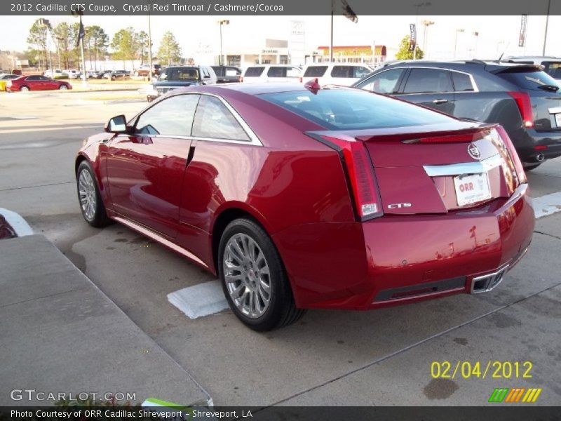 Crystal Red Tintcoat / Cashmere/Cocoa 2012 Cadillac CTS Coupe