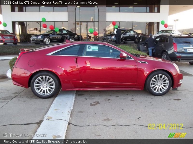 Crystal Red Tintcoat / Cashmere/Cocoa 2012 Cadillac CTS Coupe