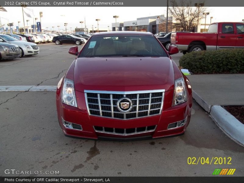 Crystal Red Tintcoat / Cashmere/Cocoa 2012 Cadillac CTS Coupe