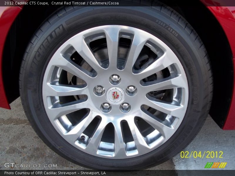 Crystal Red Tintcoat / Cashmere/Cocoa 2012 Cadillac CTS Coupe