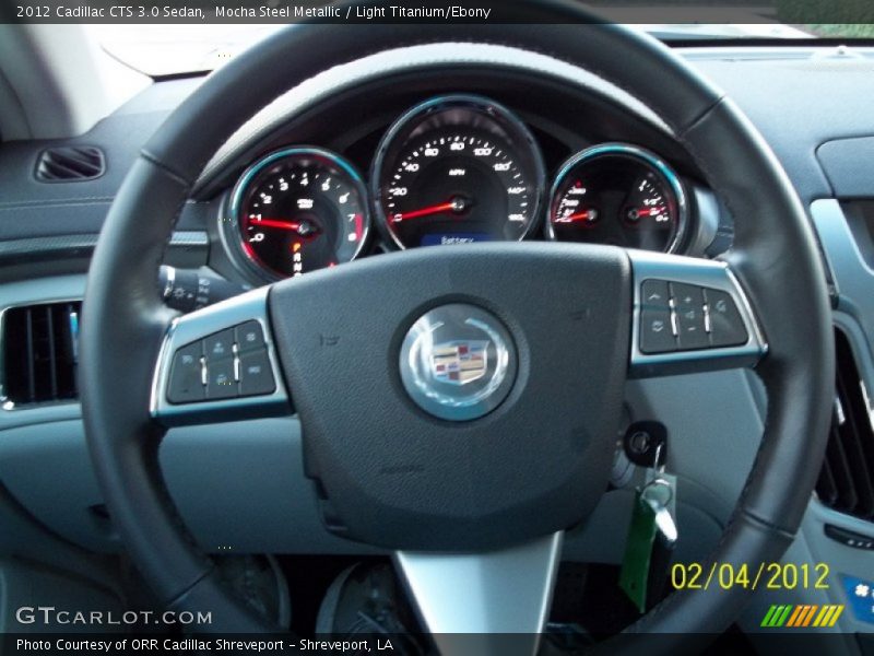 Mocha Steel Metallic / Light Titanium/Ebony 2012 Cadillac CTS 3.0 Sedan