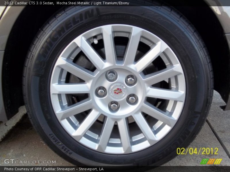 Mocha Steel Metallic / Light Titanium/Ebony 2012 Cadillac CTS 3.0 Sedan
