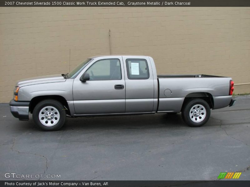 Graystone Metallic / Dark Charcoal 2007 Chevrolet Silverado 1500 Classic Work Truck Extended Cab
