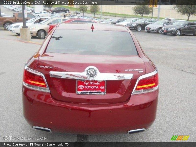 Red Jewel Tintcoat / Cocoa/Cashmere 2011 Buick LaCrosse CXS