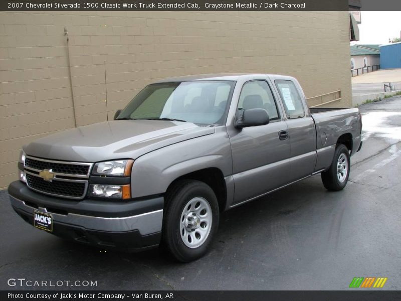 Graystone Metallic / Dark Charcoal 2007 Chevrolet Silverado 1500 Classic Work Truck Extended Cab