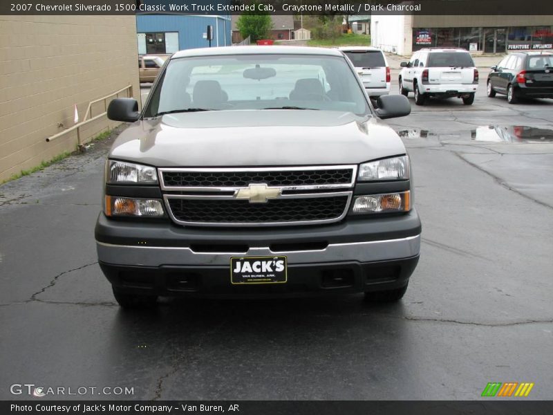 Graystone Metallic / Dark Charcoal 2007 Chevrolet Silverado 1500 Classic Work Truck Extended Cab