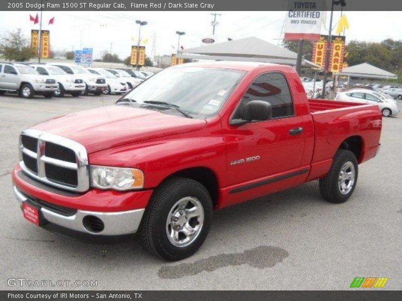 Flame Red / Dark Slate Gray 2005 Dodge Ram 1500 ST Regular Cab