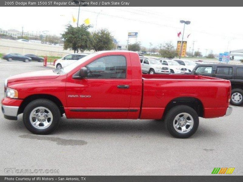 Flame Red / Dark Slate Gray 2005 Dodge Ram 1500 ST Regular Cab