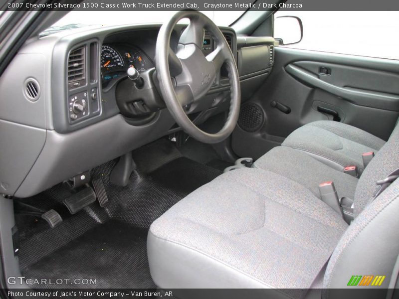 Graystone Metallic / Dark Charcoal 2007 Chevrolet Silverado 1500 Classic Work Truck Extended Cab