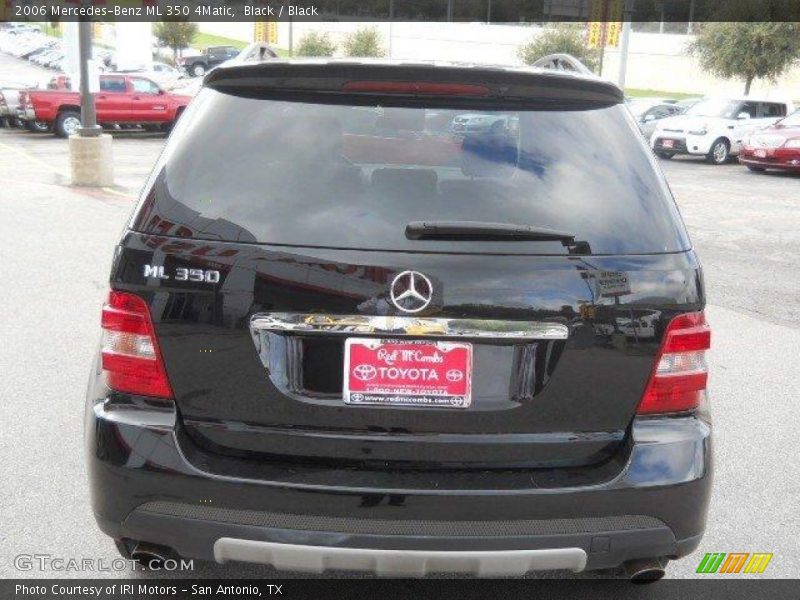 Black / Black 2006 Mercedes-Benz ML 350 4Matic