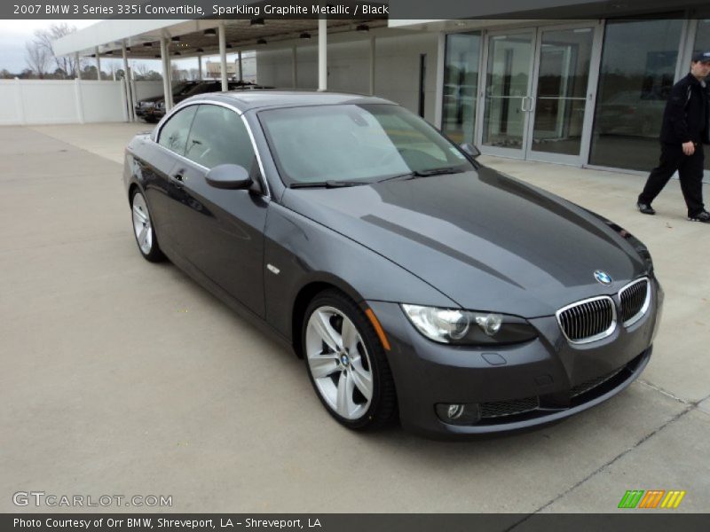 Sparkling Graphite Metallic / Black 2007 BMW 3 Series 335i Convertible