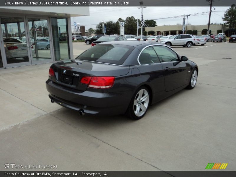 Sparkling Graphite Metallic / Black 2007 BMW 3 Series 335i Convertible