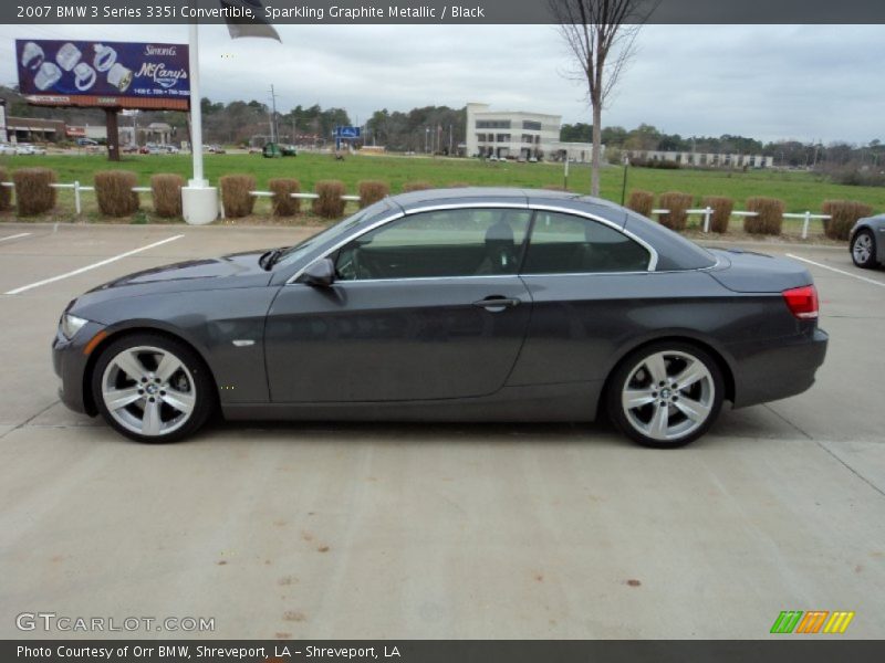 Sparkling Graphite Metallic / Black 2007 BMW 3 Series 335i Convertible