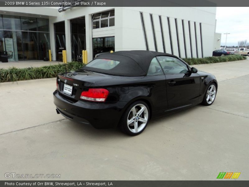 Jet Black / Taupe 2009 BMW 1 Series 135i Convertible