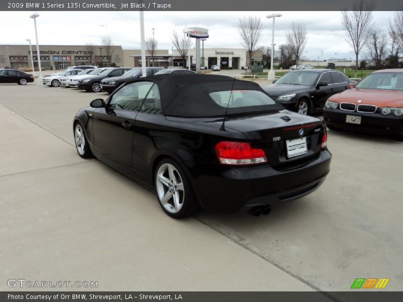 Jet Black / Taupe 2009 BMW 1 Series 135i Convertible